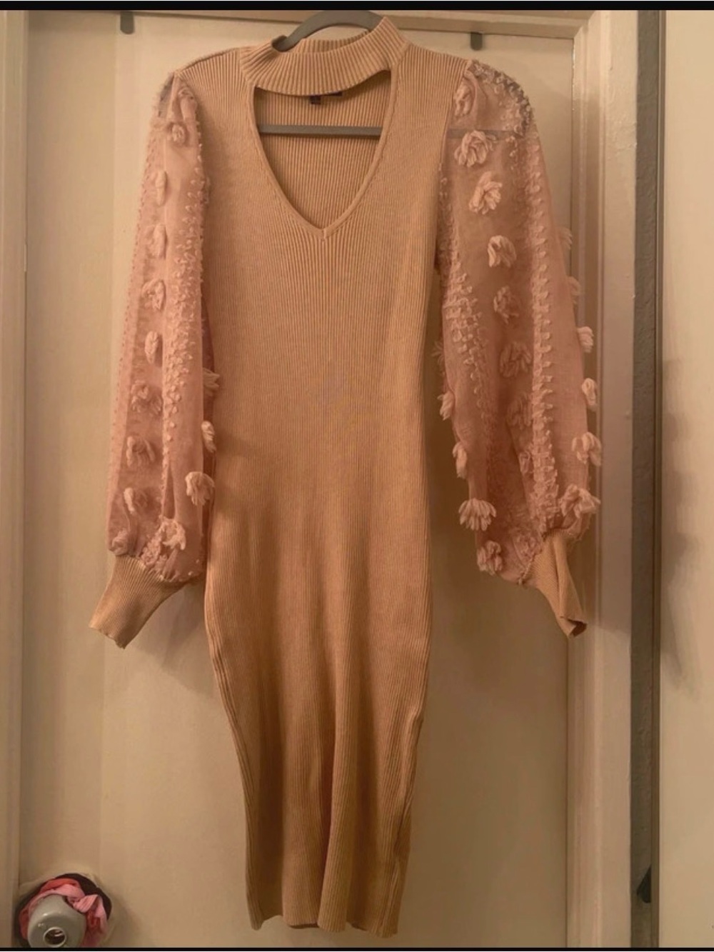 Almost Famous Ribbed Knit Top in Nude